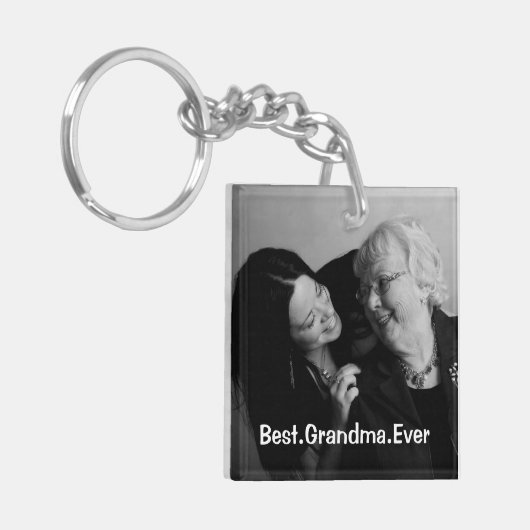 Persoonlijke foto van beste grootmoeder ooit sleutelhanger (Voorkant Links)