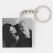 Persoonlijke foto van beste grootmoeder ooit sleutelhanger (Achterkant)