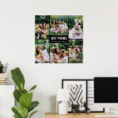 Persoonlijke foto van beste vrienden poster (Thuiskantoor)