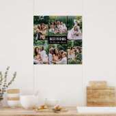 Persoonlijke foto van beste vrienden poster (Keuken)