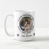 Persoonlijke foto van Cat Dad Vaderdag Pet Koffiemok (Links)