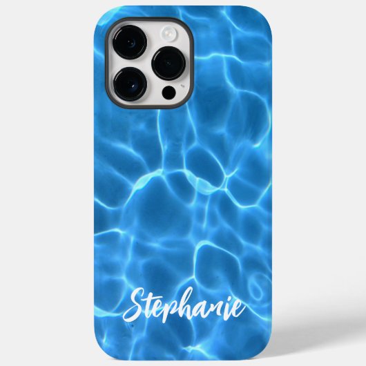 Persoonlijke foto van Cool Blue Swimming Case-Mate iPhone Case (Achterkant)