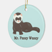 Persoonlijke foto van Custom Ferret Keramisch Ornament (Links)