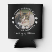 Persoonlijke foto van Cute Pet Fathers Dag Kat Pap Blikjeskoeler (Voorkant)