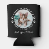 Persoonlijke foto van Cute Pet Fathers Dag Kat Pap Blikjeskoeler (Achterkant)