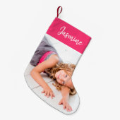 Persoonlijke foto van de Stomme Roze Kleine Kerstsok (Voorkant (Hangend))