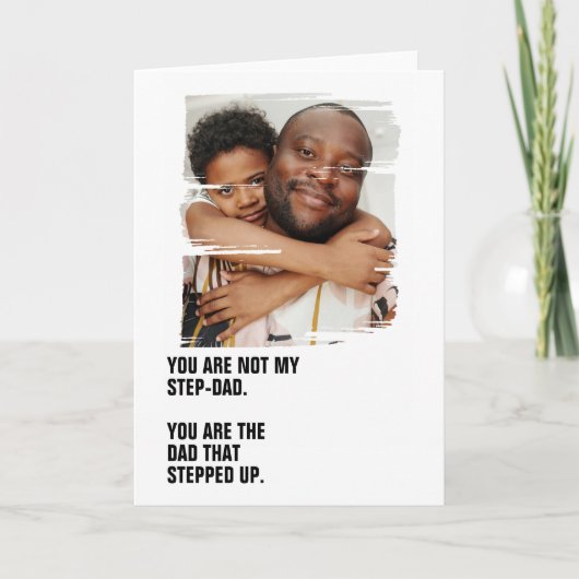 Persoonlijke foto van de vader die opstapte kaart (Voorkant)