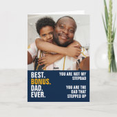 Persoonlijke foto van de vader die opstapte kaart (Voorkant)