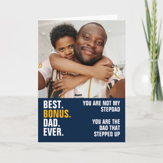 Persoonlijke foto van de vader die opstapte kaart (Voorkant)