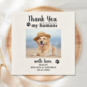 Persoonlijke foto van Dog Dank je weddenschap Servet