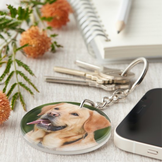 Persoonlijke foto van Dog dubbelzijdig Sleutelhanger (Voorkant Rechts)