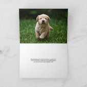 Persoonlijke foto van Dog Kaart (Binnen)