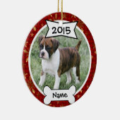 Persoonlijke foto van Dog Keramisch Ornament (Rechts)