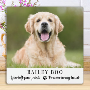 Persoonlijke foto van Dog Memorial Gift Custom Pet Fotoplaat