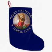 Persoonlijke foto van Dog Merry-kerstkaartje Kleine Kerstsok (Voorkant)