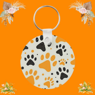 Persoonlijke foto van Dog Paw Print Pet Photo Cat  Sleutelhanger