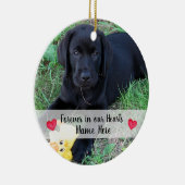 Persoonlijke foto van Dog Pet Loss Pet Memorial Keramisch Ornament (Rechts)