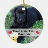 Persoonlijke foto van Dog Pet Loss Pet Memorial Keramisch Ornament (Voorkant)
