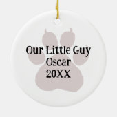 Persoonlijke foto van Doggie Keramisch Ornament (Achterkant)