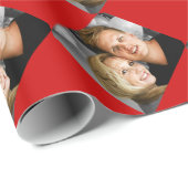 Persoonlijke foto van familieparen cadeaupapier (Rol Hoek)