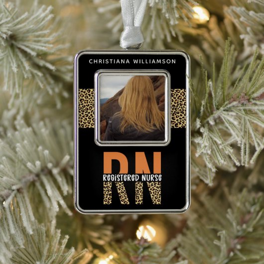 Persoonlijke foto van geregistreerd verpleegkundig verzilverd omlijst ornament (Boom)