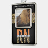 Persoonlijke foto van geregistreerd verpleegkundig verzilverd omlijst ornament (Links)