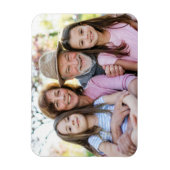 Persoonlijke foto van grootouder met familiekinder magneet (Verticaal)