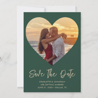 Persoonlijke foto van Heart Cutout Wedding Save The Date