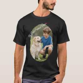 Persoonlijke foto van hond en vader beste vriend z t-shirt
