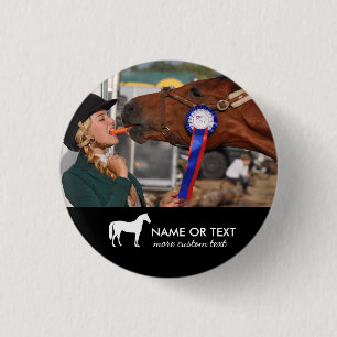 Persoonlijke foto van Horseback Riding Equestrian Ronde Button 3,2 Cm