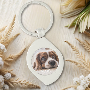 Persoonlijke foto van huisdier aandenken voor hond sleutelhanger