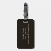 Persoonlijke foto van huisdieren bagagelabel (Achterkant verticaal)