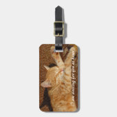 Persoonlijke foto van huisdieren bagagelabel (Voorkant verticaal)