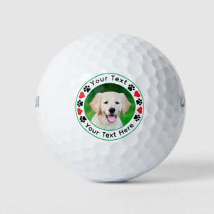 Persoonlijke foto van huisdierhond Vaderdag Golfballen
