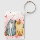Persoonlijke foto van koppel liefdesherinnering sleutelhanger (Achterkant)