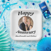 Persoonlijke foto van Modern Happy Jubileum Papieren Bordje (Feest)