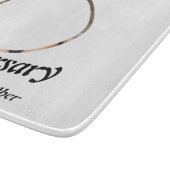 Persoonlijke foto van Modern Happy Jubileum Snijplank (Hoek)