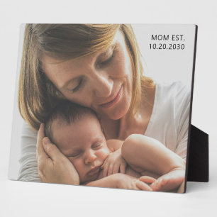 Persoonlijke foto van moeder en baby fotoplaat