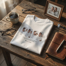 Persoonlijke foto van papa | Beste papa ooit cadea T-shirt