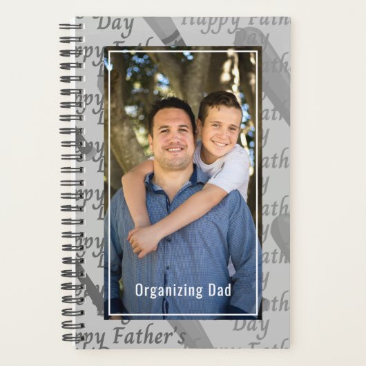 Persoonlijke foto van papa organisator planner (Voorkant)