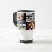 Persoonlijke foto van papa's Collage Chalkboard Reisbeker (Voorkant links)