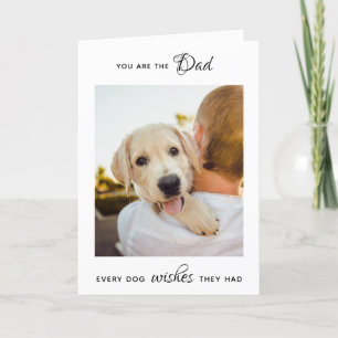 Persoonlijke foto van Pet Dog Dad Vaderdag Feestdagen Kaart