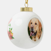 Persoonlijke foto van Pet Dog Keramische Bal Ornament (Links)