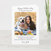 Persoonlijke foto van Pet Dog Mam Moederdag Feestdagen Kaart (Voorkant)