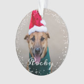 Persoonlijke foto van Pet Dog Puppy Holiday Ornament (voorkant)