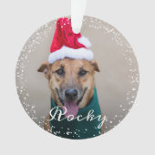 Persoonlijke foto van Pet Dog Puppy Holiday Ornament (voorkant)