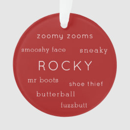 Persoonlijke foto van Pet Dog Puppy Nickname Ornament