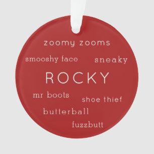 Persoonlijke foto van Pet Dog Puppy Nickname Ornament