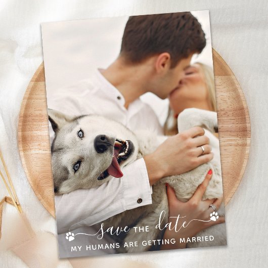 Persoonlijke foto van Pet Dog Wedding Save The Date
