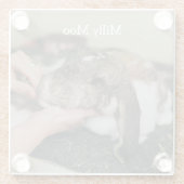 Persoonlijke foto van Pet Glazen Onderzetter (Achterkant)